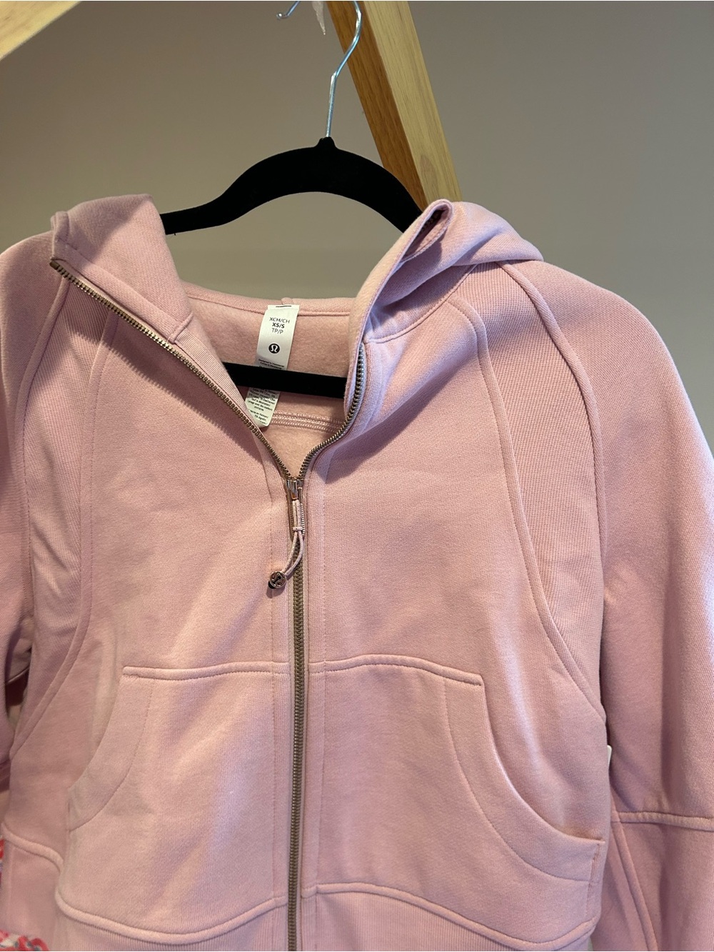 NWT Lululemon Scuba Oversized Full-Zip Hoodie Pink Rose Gold XS/S